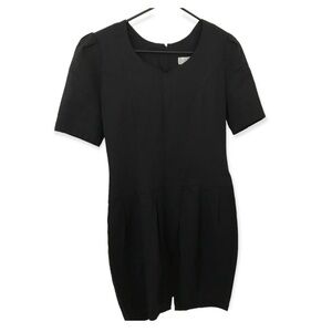 Vintage Horchow black short sleeve mini dress
